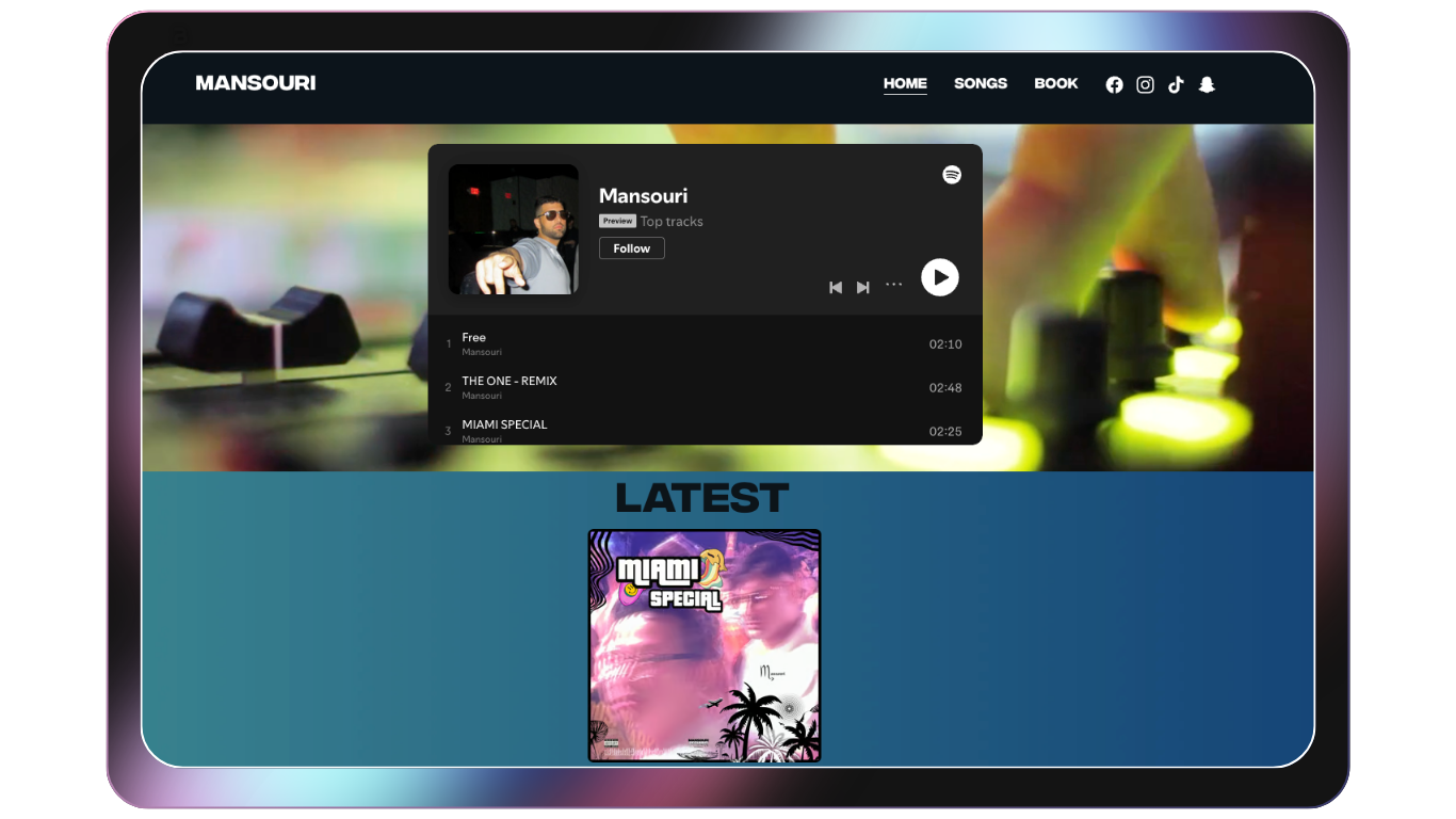 Mansouri Records website